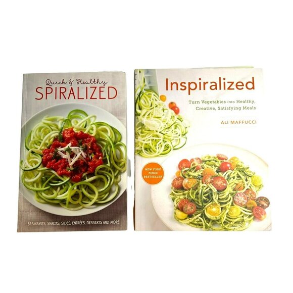Inspiralized Books Turn Vegetables into Healthy Meals Set of 2 Ali Maffucci - Picture 1 of 9